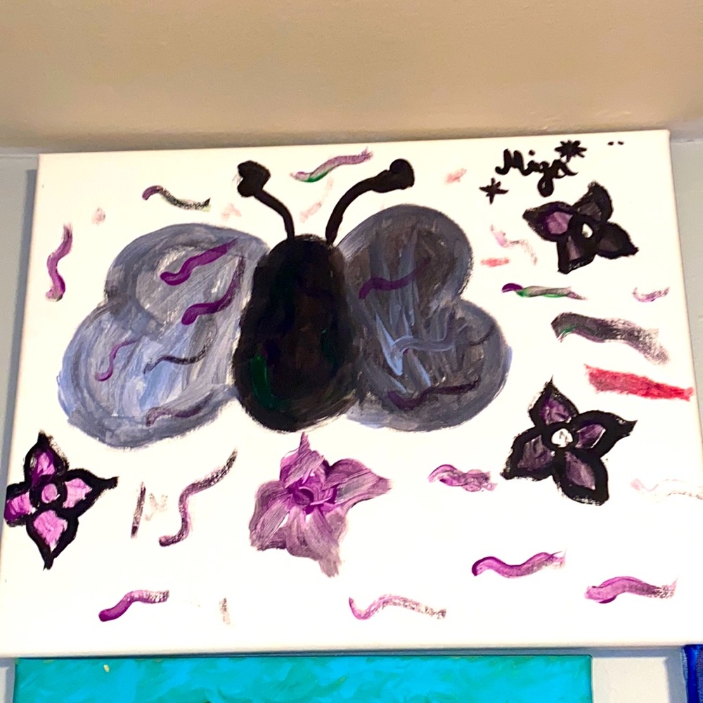 Unique butterfly painting